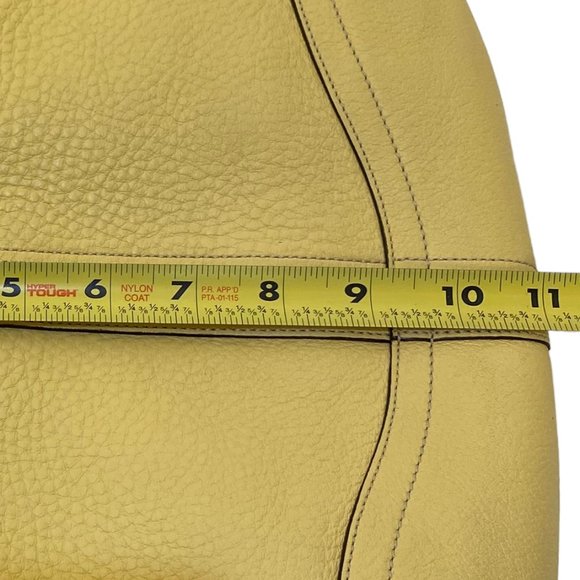 Authentic Coach Shoulder Bag Yellow Leather - Picture 10 of 13